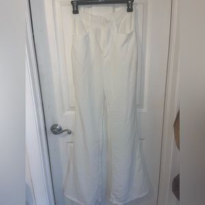 Silky white princess polly trousers